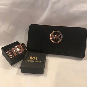 Michael Kors wallet and bracelet